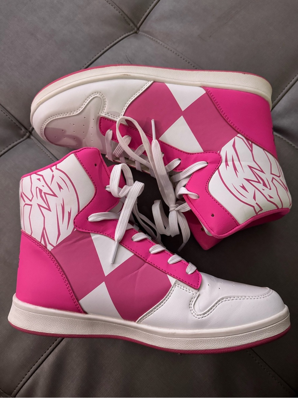 Pink Power Rangers Costume Inspired Sneakers